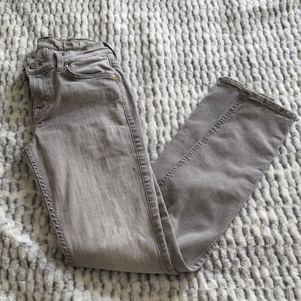 7 For All Mankind the Skinny gray jeans size 25